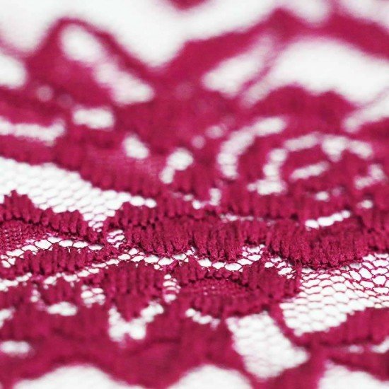 Lace Fabric Stretch Fuchsia
