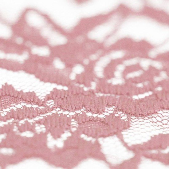 Lace Fabric Stretch Old Pink
