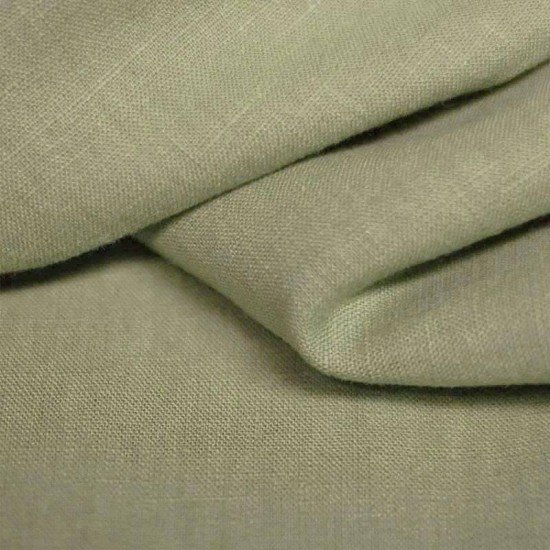 Linen Fabric Olive - (Linen Fabric Washed)