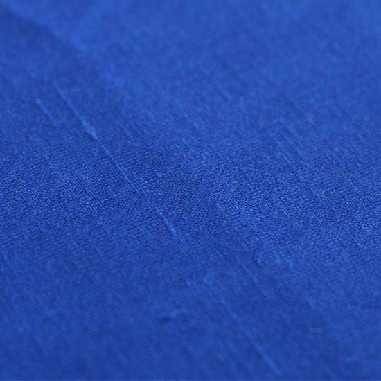 Leinen Deluxe Stoff Kobalt - (Modestoffe)