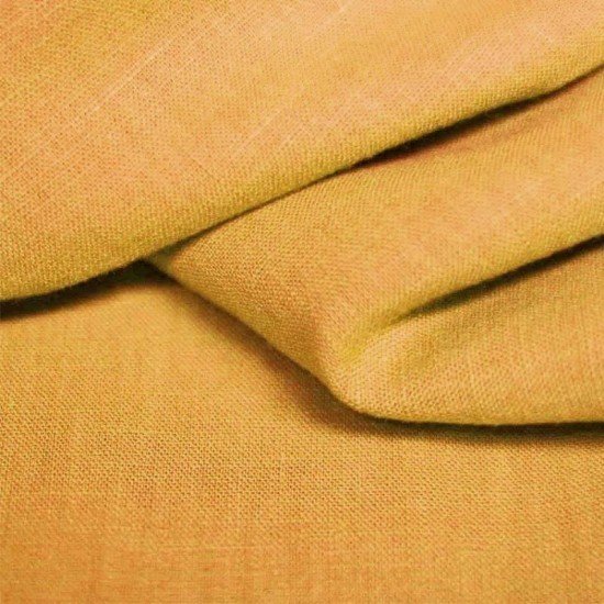 Linen Fabric Ocher - (Linen Fabric Washed)