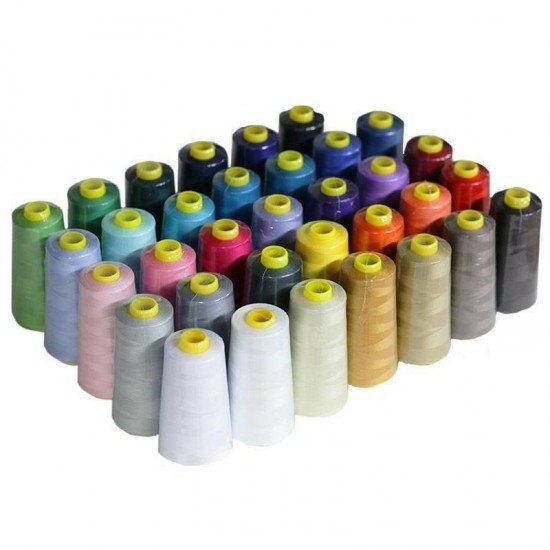 Filo Da Cucito Overlock Pacchetto 40 Colori Filo Da Cucito Overlock Pacchetto 40 Colori - (Filati Cucirini)