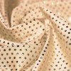 Lycra Fabric Glitter Sequins Beige