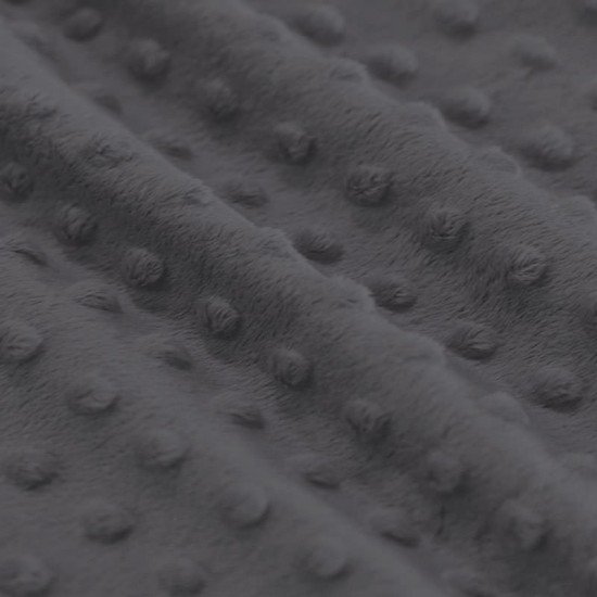 Minky Fleece Fabric Dark Grey