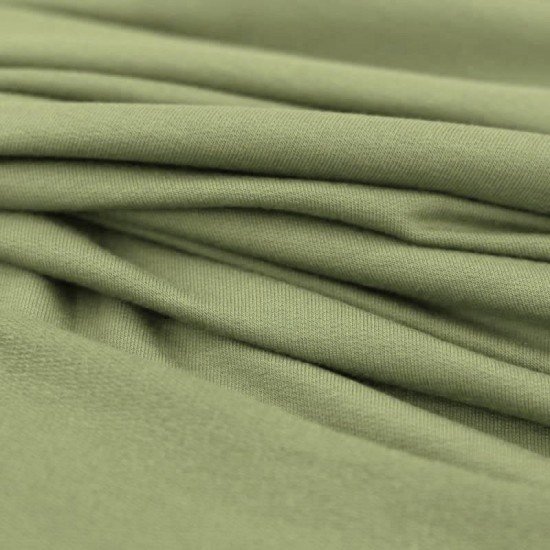 Modal French Terry Fabric Olive - (Jersey Fabrics)