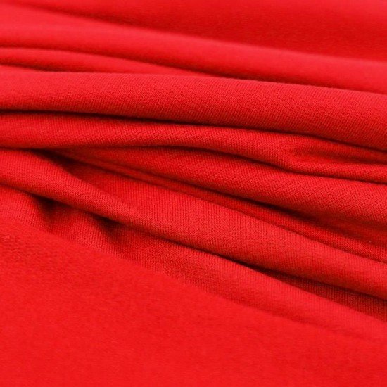 Modal French Terry Fabric Red