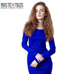 Modal French Terry Fabric Cobalt