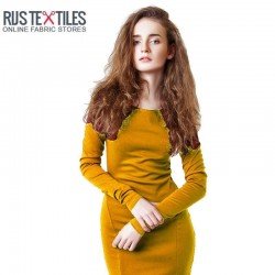 Modal French Terry Fabric Ocher