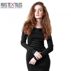 Modal French Terry Fabric Black