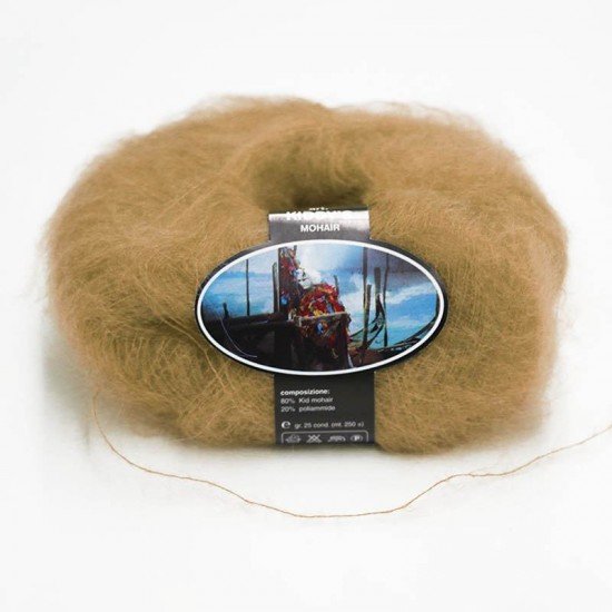 Mohair Yarn ISPE Needle Size 3,5 - 4 Beige - (Mohair Knitting Yarn Needle Size 3,5 - 4)