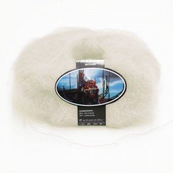 Mohair Yarn ISPE Needle Size 3,5 - 4 Ecru