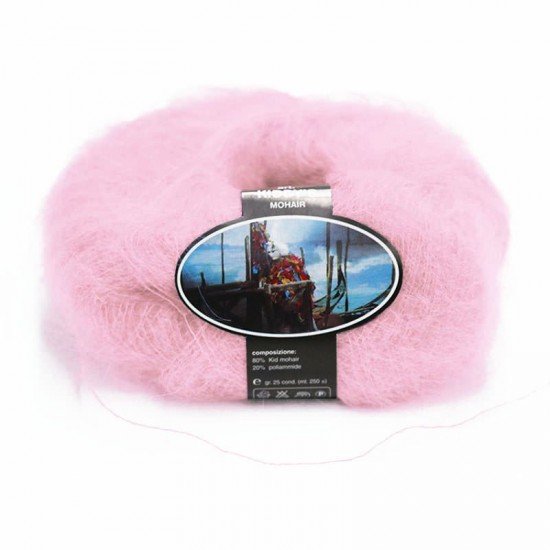 Mohair Yarn ISPE Needle Size 3,5 - 4 Pink - (Mohair Knitting Yarn Needle Size 3,5 - 4)