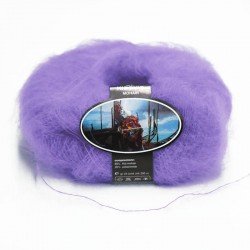 Mohair Yarn ISPE Needle Size 3,5 - 4 Lavender 