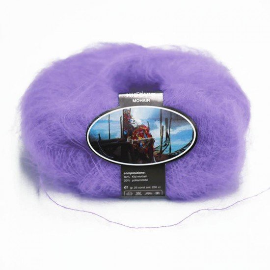 Mohair Yarn ISPE Needle Size 3,5 - 4 Lavender  - (Mohair Knitting Yarn Needle Size 3,5 - 4)