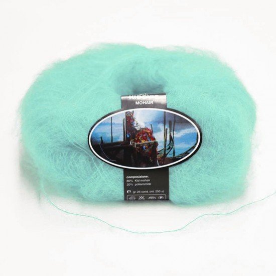 Mohair Yarn ISPE Needle Size 3,5 - 4 Mint - (Mohair Knitting Yarn Needle Size 3,5 - 4)