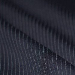 Heavy Jersey 5mm Pinstripe Fabric Navy White