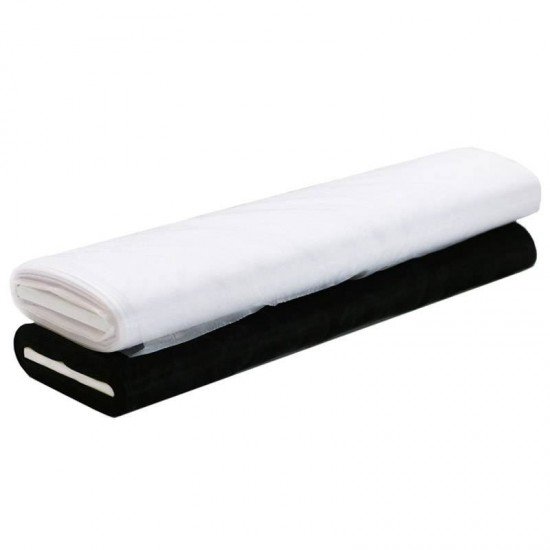 Tessuto Organza Nero e Blanc 50 Metri Pacchetto  - (Tessuti Organza)