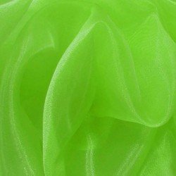 Organza Fabric Fluor Lime