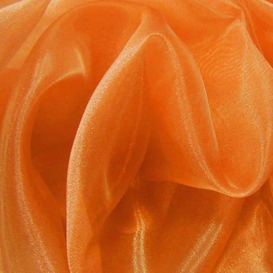 Organza Stoff Orange - (Organza Stoffe)