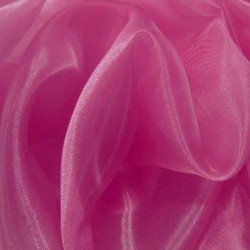 Organza Fabric Fluor Fuchsia