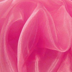 Organza Fabric Fluor Pink