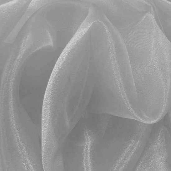 Organza Stof Lysegrå - (Organza Dekostof)