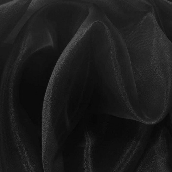 Tessuto Organza Nero - (Tessuti Organza)