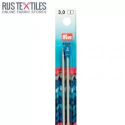 Knitting Needles 3mm Aluminum 40cm PRYM 191474