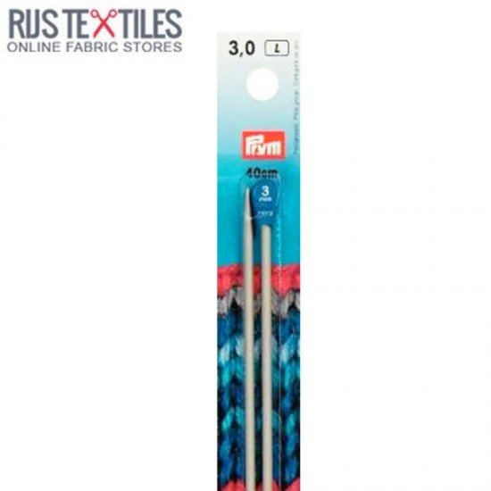 Knitting Needles 3mm Aluminum 40cm PRYM 191474