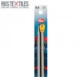 Aiguilles à Tricoter 6mm Aluminium 40cm PRYM 191480 Aiguilles à Tricoter 6mm Aluminium 40cm PRYM 191480