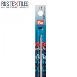 Wolhaaknaald 3mm Met Geleidingsvlak Grijs 14cm PRYM 195137 Wolhaaknaald 3mm Met Geleidingsvlak Grijs 14cm PRYM 195137