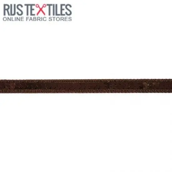 Paillettenband Bruin 10mm Paillettenband Bruin 10mm - (Banden En Linten)