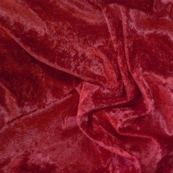 Panne Velvet Fabric Dark Red