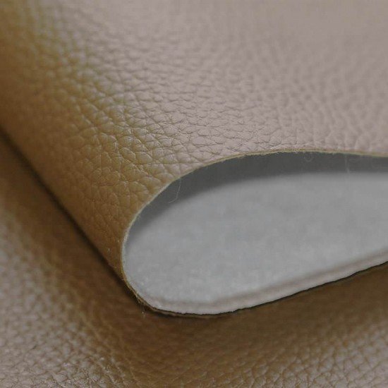 Tessuto Di Rivestimento In Similpelle Beige - (Deco Tessuti)