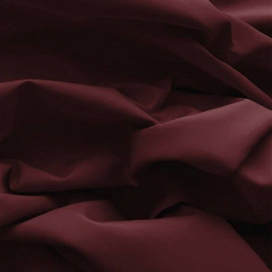 Katoenen Poplin Stof Bordeaux - (Katoenen Poplin Stoffen)