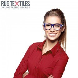 Poplin Cotton Fabric Dark Red