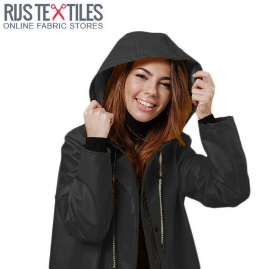 Raincoat Fabric Black