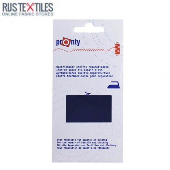 Repair Patches Navy Plain Weave (Snelfix Iron-on) - (Haberdashery Accessory)