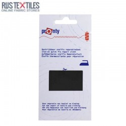 Repair Patches Black Plain Weave (Snelfix Iron-on)