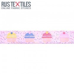 Grosgrain Ribbon - Cake Pink 25mm