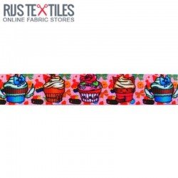 Grosgrain Ribbon - Cupcake Pink 25mm