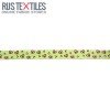 Grosgrain Ribbon - Hearts Lime 15mm