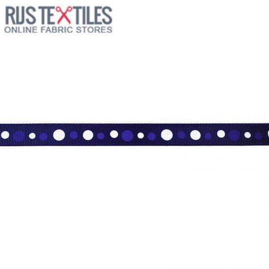 Ripsband - Retro Marine 15mm - (Banden En Linten)