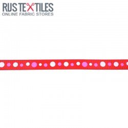 Grosgrain Ribbon - Retro Red 15mm