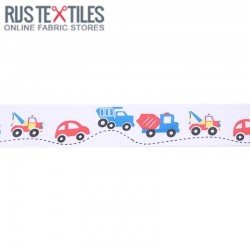 Grosgrain Ribbon - Traffic White 25mm