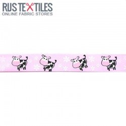 Grosgrain Ribbon - Cow Pink 20mm
