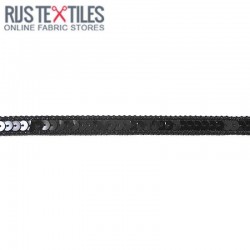 Sequin Trim Black 10mm 