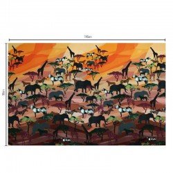 Baumwolljersey Digital - Safari Panel