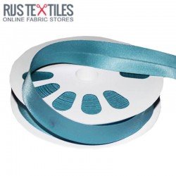 Satin Bias Binding Aqua 20mm