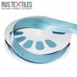 Satin Bias Binding Light Blue 20mm